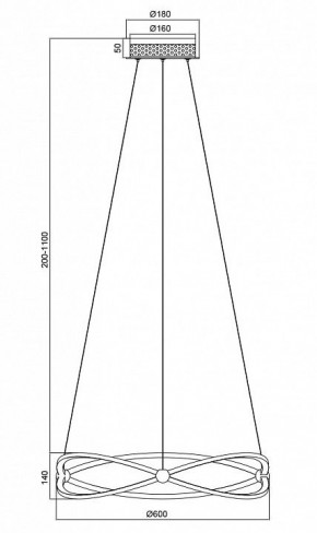 Подвесной светильник Maytoni Weave MOD062PL-L45CH3K в Салехарде - salekhard.mebel24.online | фото 5