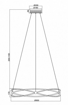 Подвесной светильник Maytoni Weave MOD062PL-L56CH3K в Салехарде - salekhard.mebel24.online | фото 5