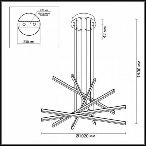 Подвесной светильник Odeon Light Rudy 3890/96L в Салехарде - salekhard.mebel24.online | фото 6