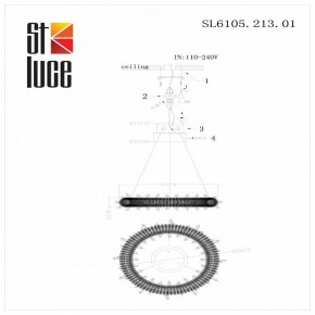 Подвесной светильник ST-Luce Lucchero SL6105.213.01 в Салехарде - salekhard.mebel24.online | фото 6