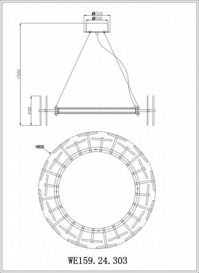 Подвесной светильник Wertmark Nicola WE159.24.303 в Салехарде - salekhard.mebel24.online | фото 3