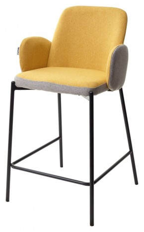 Полубарный стул NYX (H=65cm) VF106 желтый / VF120 серый М-City в Салехарде - salekhard.mebel24.online | фото 1