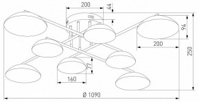 Потолочная люстра Eurosvet Ripple 50389 LED латунь в Салехарде - salekhard.mebel24.online | фото 5
