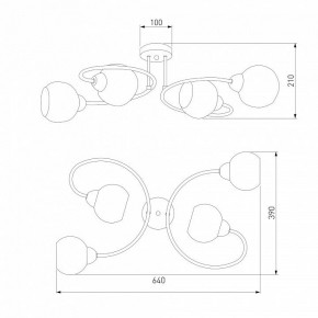 Потолочная люстра Eurosvet Tulia 30136/4 хром в Салехарде - salekhard.mebel24.online | фото 3