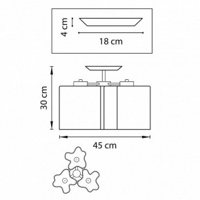 Потолочная люстра Lightstar Nubi 802037 в Салехарде - salekhard.mebel24.online | фото 2