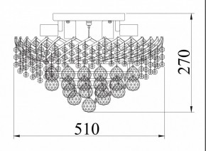 Потолочная люстра Maytoni Karolina DIA120-09-G в Салехарде - salekhard.mebel24.online | фото 4