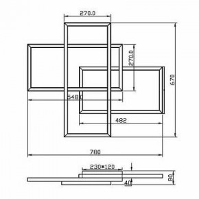 Потолочная люстра Maytoni Line MOD016CL-L80BK в Салехарде - salekhard.mebel24.online | фото 2