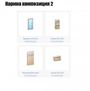 Прихожая Карина (модульная) в Салехарде - salekhard.mebel24.online | фото 6