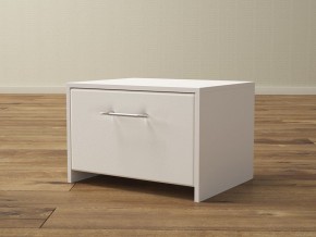 PROxSON Тумба Varna (ЛДСП Белая+экокожа Белый/Белый) 51x40 в Салехарде - salekhard.mebel24.online | фото