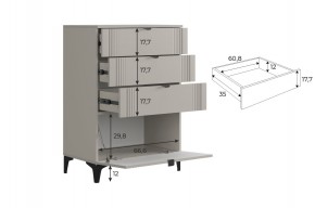 РИЧ Гостиная (модульная) кашемир в Салехарде - salekhard.mebel24.online | фото 6