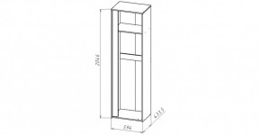 ЛИНДА-2 Шкаф 1-о дверный для одежды (ЛНД.02) в Салехарде - salekhard.mebel24.online | фото 2