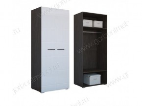 Шкаф 2-х створчатый НЕНСИ 800 (Венге/Белый глянец) в Салехарде - salekhard.mebel24.online | фото