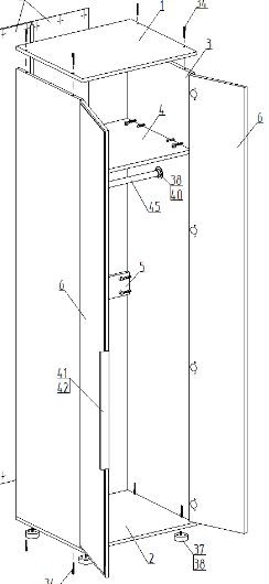 Шкаф 2-ств. для одежды "Лео" в Салехарде - salekhard.mebel24.online | фото 2