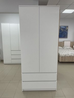 Шкаф 2-ств. с 2 ящиками "Бьянко" в Салехарде - salekhard.mebel24.online | фото 3