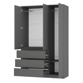 Шкаф 3-х створчатый Симпл ШК-08 (графит) в Салехарде - salekhard.mebel24.online | фото 2