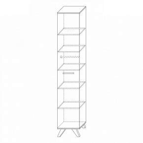 Шкаф 400 высокий Вега Скандинавия в Салехарде - salekhard.mebel24.online | фото 6