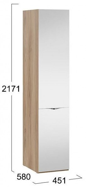 Шкаф для белья Глосс СМ-319.07.112 в Салехарде - salekhard.mebel24.online | фото 4