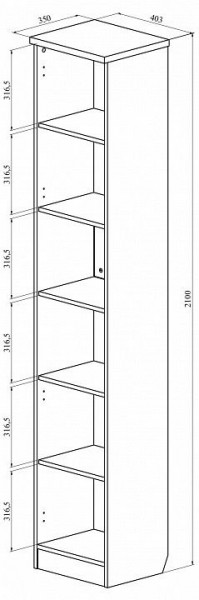 Шкаф для белья Виктория ВИ-07 в Салехарде - salekhard.mebel24.online | фото 3