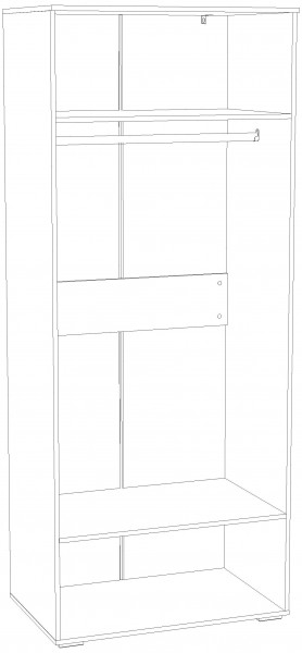 Шкаф для одежды НМ 041.42 "Банни" (Бисквит) в Салехарде - salekhard.mebel24.online | фото 4