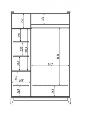 Шкаф для одежды Сабрина (ММ-302-01/03Б) в Салехарде - salekhard.mebel24.online | фото