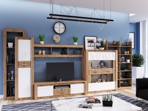 ТЕРРА Шкаф для посуды (Белый глянец/дуб сонома) в Салехарде - salekhard.mebel24.online | фото 3