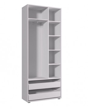 Шкаф ДМ 800 с 2-мя ящиками (белый) в Салехарде - salekhard.mebel24.online | фото 2