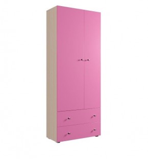 Шкаф ДМ 800 с 2-мя ящиками (розовый) в Салехарде - salekhard.mebel24.online | фото 1