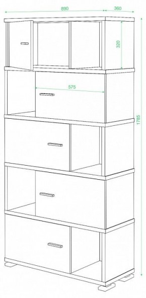 Шкаф комбинированный Домино СБ-30/5 в Салехарде - salekhard.mebel24.online | фото 2