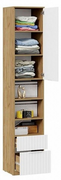 Шкаф комбинированный Хилтон Исп. 2 в Салехарде - salekhard.mebel24.online | фото 5