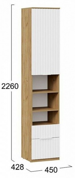 Шкаф комбинированный Хилтон Исп. 2 в Салехарде - salekhard.mebel24.online | фото 8