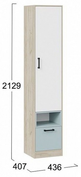 Шкаф комбинированный Оливер 401.002.000 в Салехарде - salekhard.mebel24.online | фото 3
