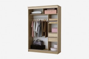 Шкаф-купе Бабочка 1.5 серия Альянс (дуб сонома) в Салехарде - salekhard.mebel24.online | фото 2