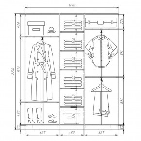 Шкаф-купе ХИТ 22-4-18-656 (420) в Салехарде - salekhard.mebel24.online | фото 2
