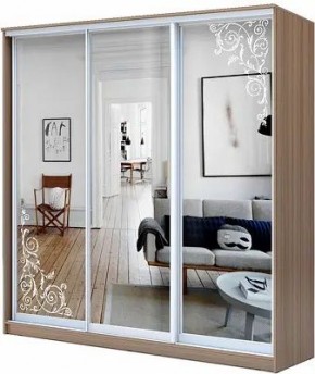 Шкаф-купе ХИТ 23-20/2-656 ОРНАМЕНТ в Салехарде - salekhard.mebel24.online | фото