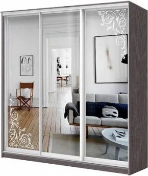 Шкаф-купе ХИТ 24-4-18-656 ОРНАМЕНТ в Салехарде - salekhard.mebel24.online | фото