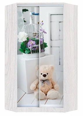 Шкаф-купе ХИТ-У-L-24-64-77 МИШКА В ИНТЕРЬЕРЕ в Салехарде - salekhard.mebel24.online | фото