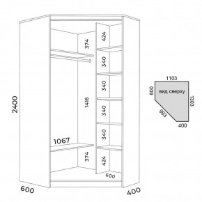Шкаф-купе ХИТ-У-R-24-64-11 в Салехарде - salekhard.mebel24.online | фото 3