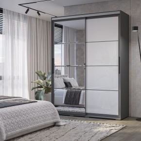 Шкаф-купе Крафт-6 1.6 м ШКК-06 (графит) в Салехарде - salekhard.mebel24.online | фото