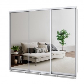 МАРТИН Шкаф-купе с зеркалами Анкор светлый (2400*600) М643 в Салехарде - salekhard.mebel24.online | фото