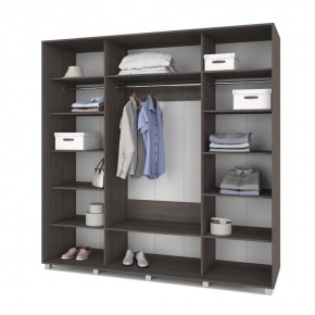 МАРТИН Шкаф-купе с зеркалом Анкор темный (2200*600) М622 в Салехарде - salekhard.mebel24.online | фото 2