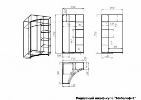 Шкаф-купе Мебелеф-8 в Салехарде - salekhard.mebel24.online | фото 7