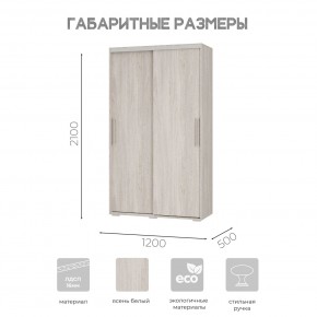 Шкаф-купе ШКК-11 (ясень белый) в Салехарде - salekhard.mebel24.online | фото 7