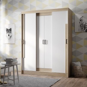 Шкаф-купе Смарт ШКК-06 (дуб сонома/белый) в Салехарде - salekhard.mebel24.online | фото