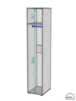 Шкаф Linnea MHR-1 2050х400х510 (ДВ-М 11.1.25) в Салехарде - salekhard.mebel24.online | фото 3