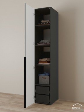 Шкаф Linnea MHR-1-4 2050х400х510 (Графит-М 11.1.25) в Салехарде - salekhard.mebel24.online | фото 5