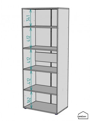 Шкаф Linnea MHR-2-2 2050х800х510 (Белый-М 11.1.1) в Салехарде - salekhard.mebel24.online | фото 3