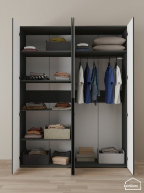 Шкаф Linnea MHR-4-1 2050х1600х510 (Графит-М 11.1.25) в Салехарде - salekhard.mebel24.online | фото 4