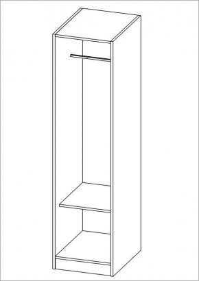 Шкаф ОРИОН однодверный, цвет белый в Салехарде - salekhard.mebel24.online | фото 2