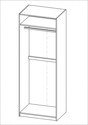 Шкаф ПЕГАС двухдверный, цвет Дуб Сонома в Салехарде - salekhard.mebel24.online | фото 3