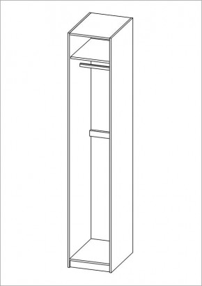 Шкаф ПЕГАС однодверный, цвет Дуб Венге в Салехарде - salekhard.mebel24.online | фото 3